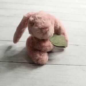Ebba Plush Stuffed Animal Pink Easter Bunny Baby Rattle